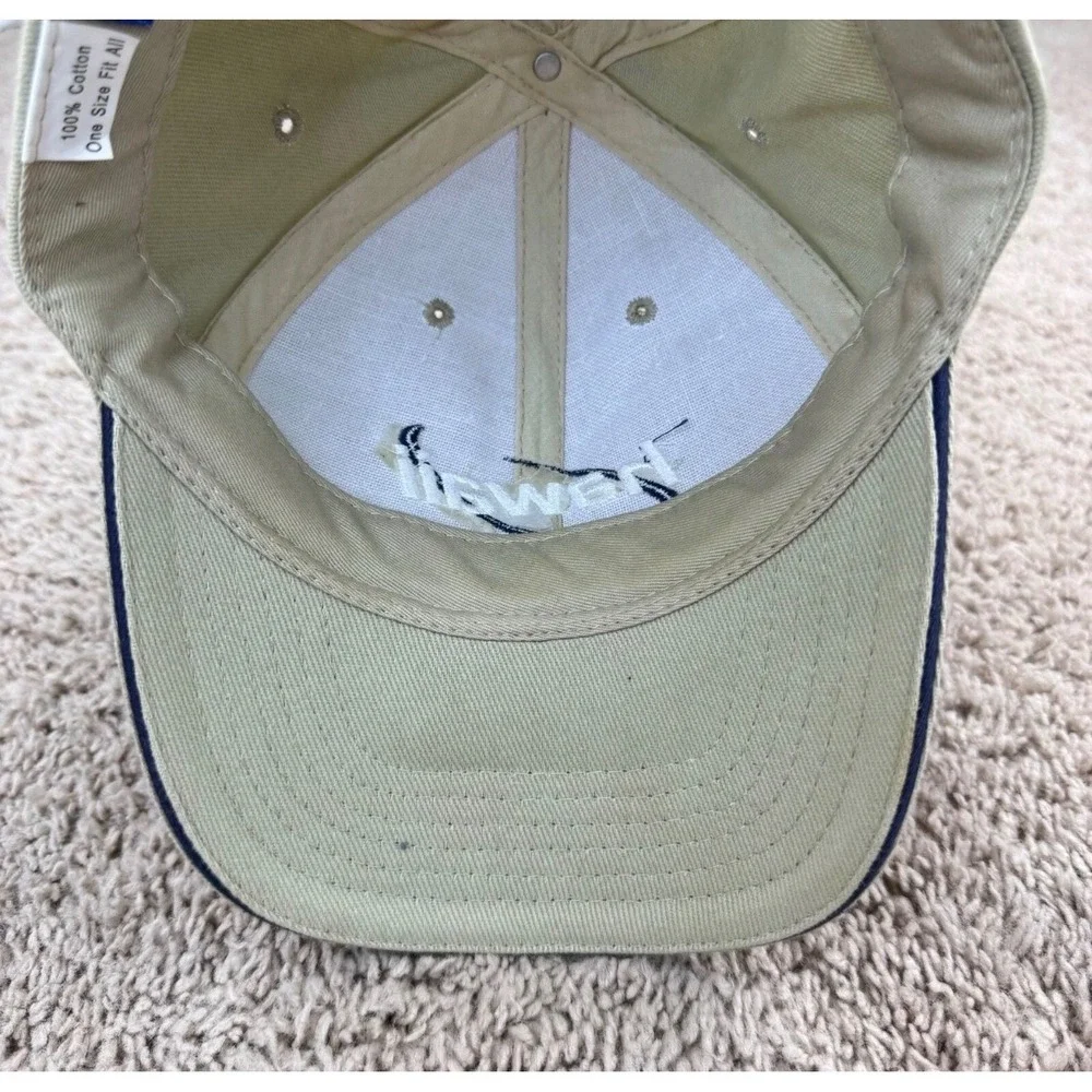 Hawaiian Classics Hat Surfware USA Strap‎ Khaki Cotton Adjustable Baseball Cap